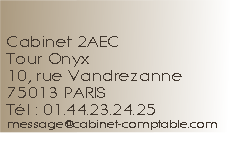 2AEC Cabinet Actions Audit & Expertise Comptable Paris 75013 - Commissaires aux comptes